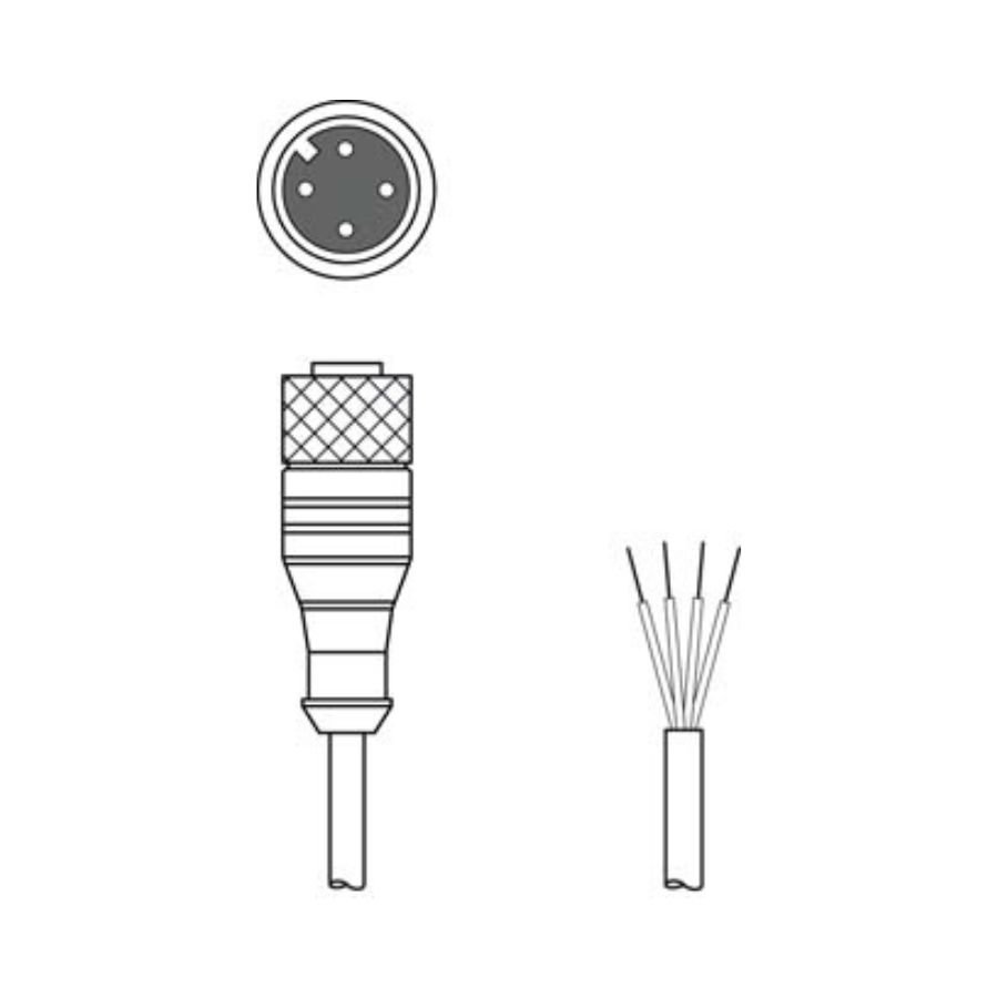 Leuze Brand Connection Cable KD U-M12-4A-P1-100