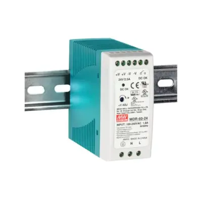 Meanwell MDR-60-24 DIN Rail Power Supply 24V 2.5A 60W – ProSens Automation Coimbatore